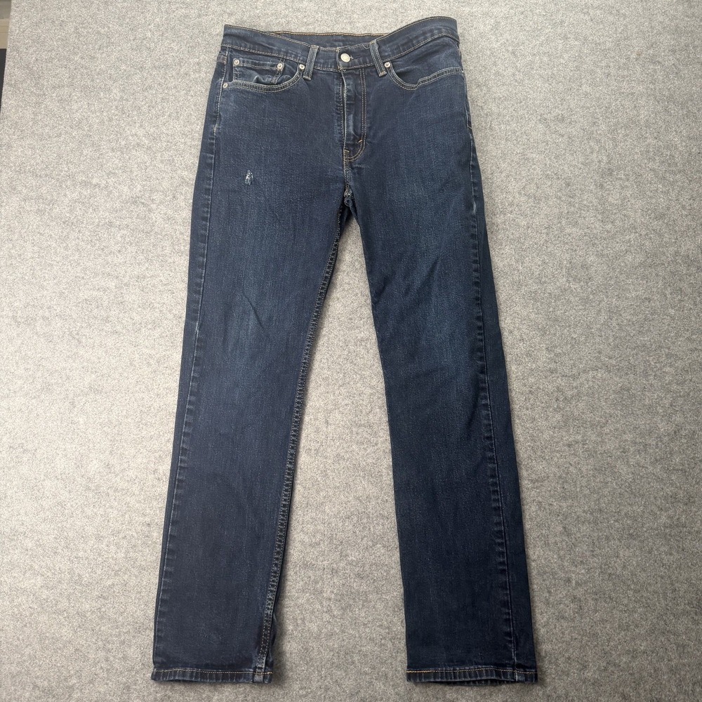 Levi's 514 Men's W34 L32 Dark Wash Straight Fit Stretch Denim Jeans
